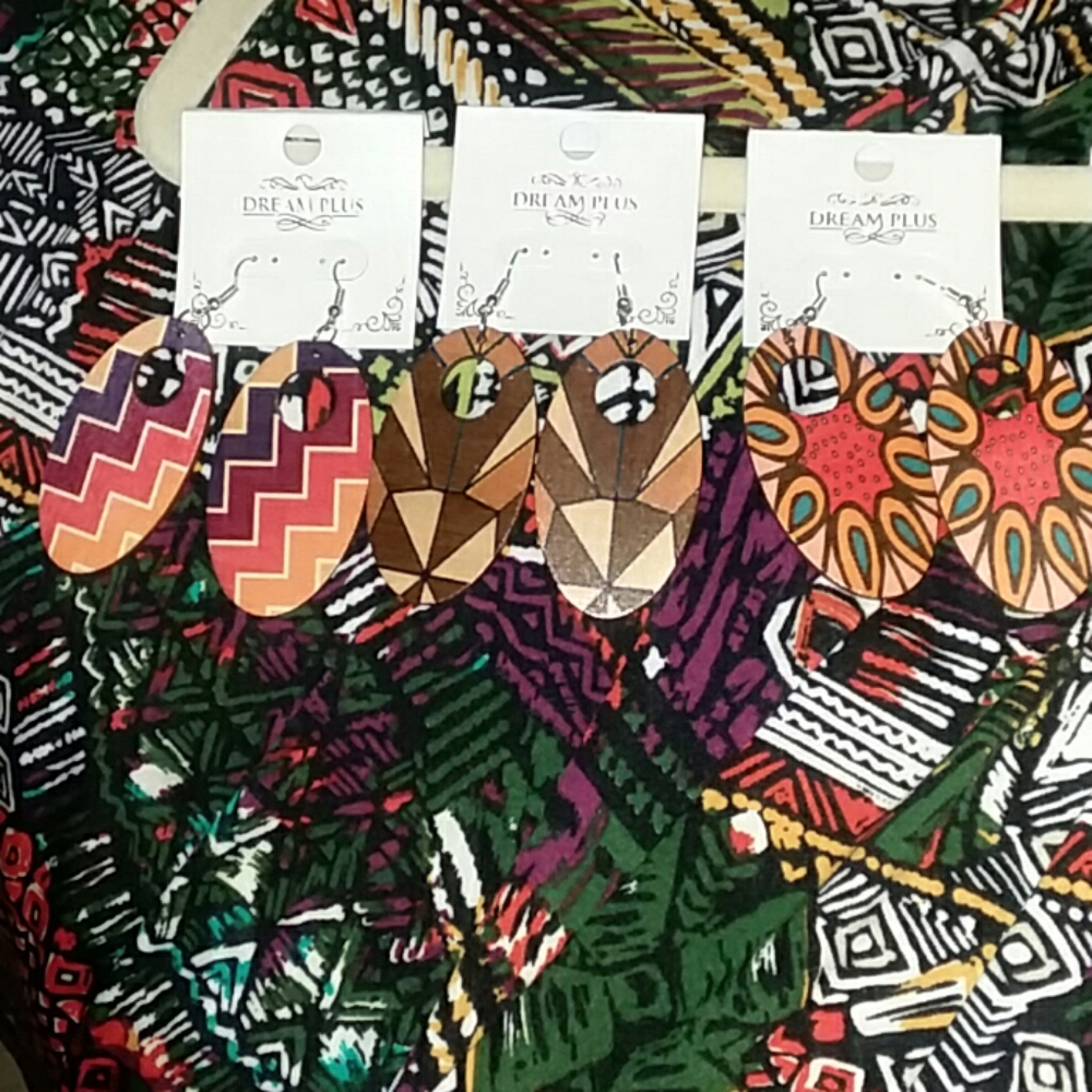 Gorgeous African print earrings!